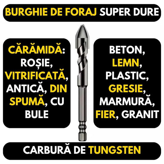 Set de Burghie Universale Super Dure – 4 Bucăți